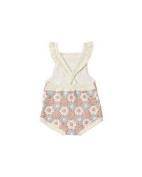 Crochet Romper || Blue, Light Pink, Ivory