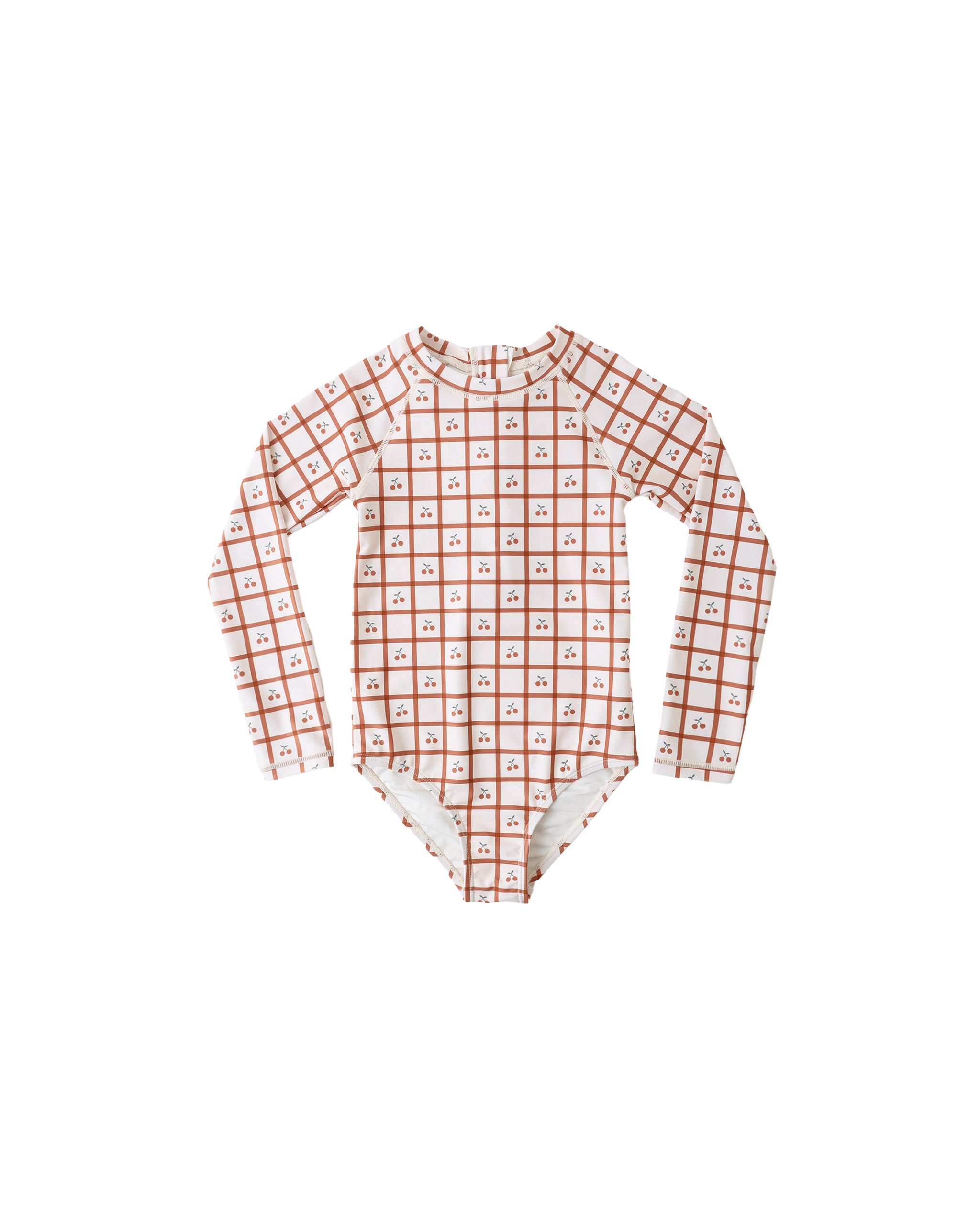 Delphine Rashguard One-Piece || Cherry Check