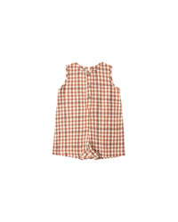 Mavrick Romper || Poppy Gingham