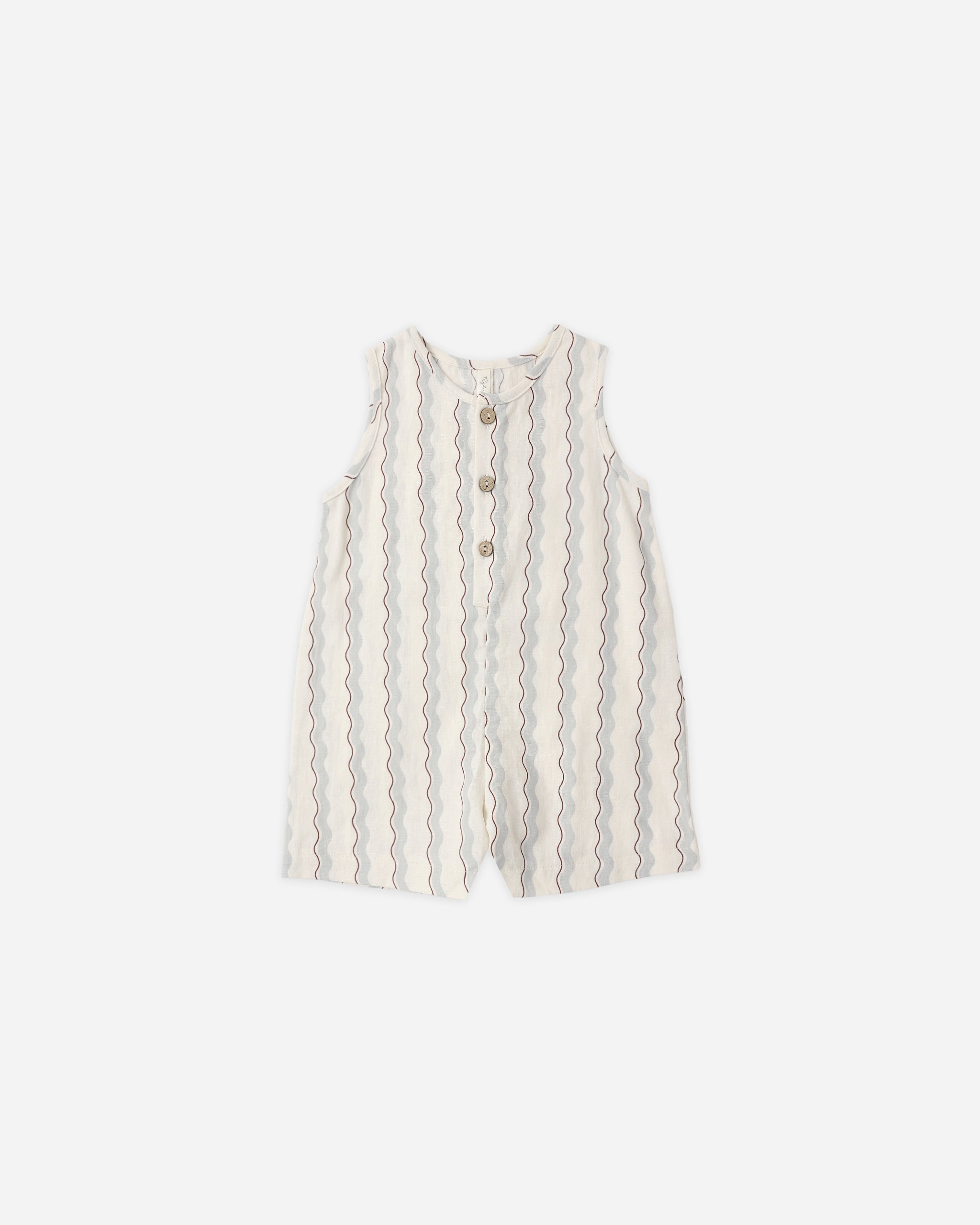 Mavrick Romper || Wave Stripe