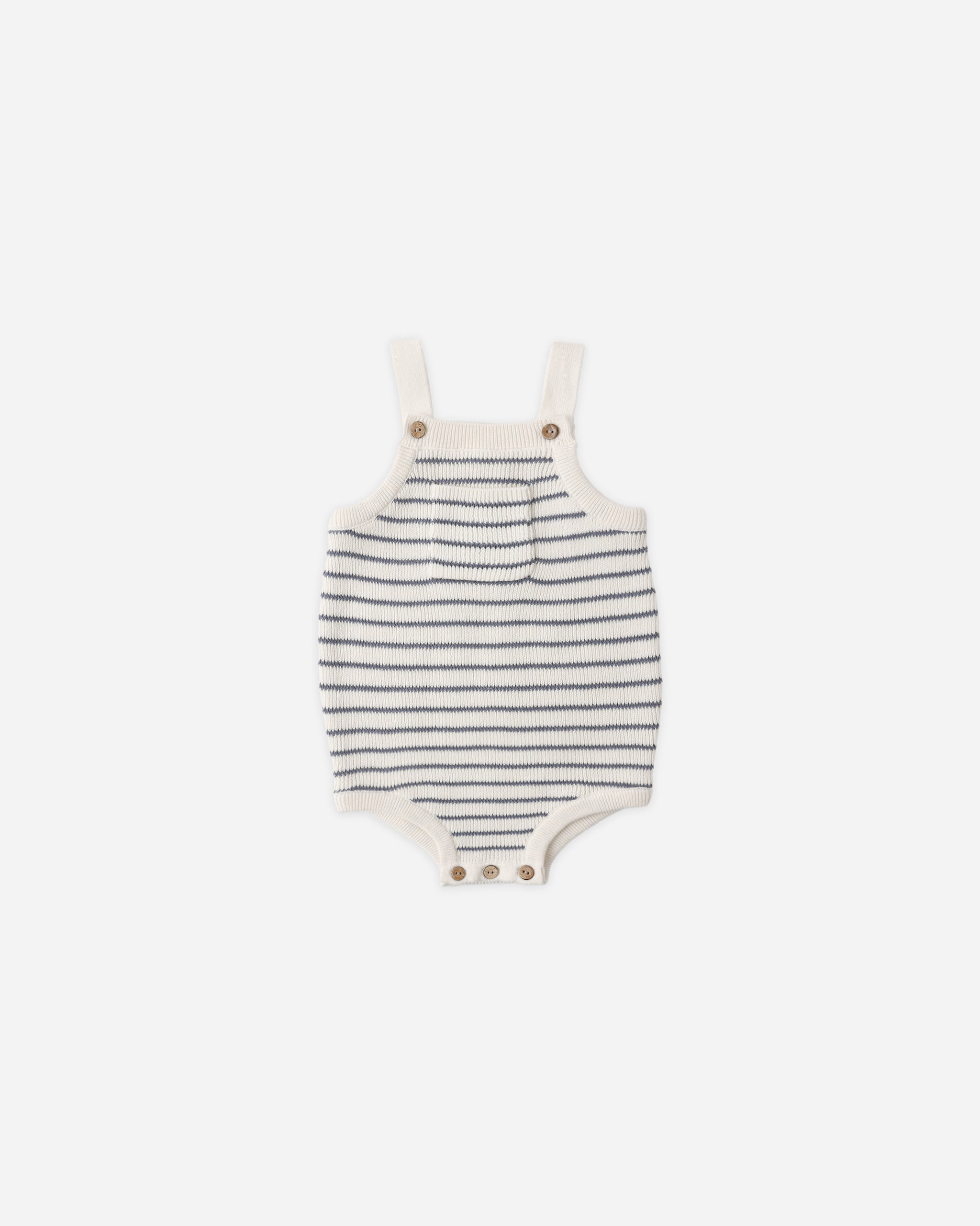 Ashton Knit Romper || Marine Stripe