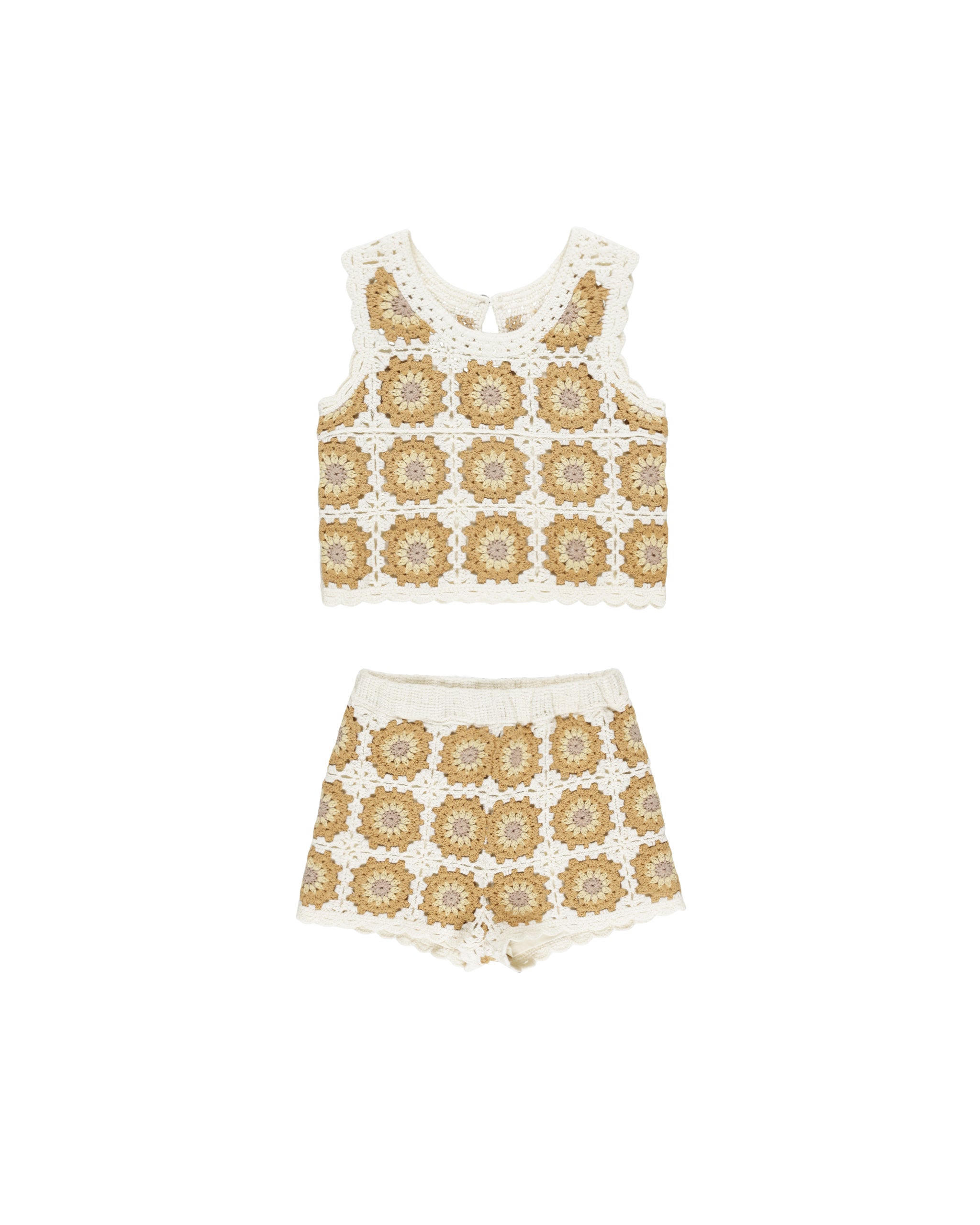 Crochet Tank Set || Marigold Daisy