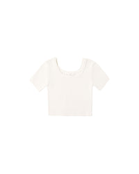 Scallop Tee Natural