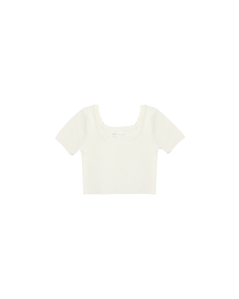 Scallop Tee || Natural