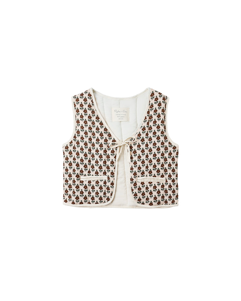 Quilted Vest || Harvest Floral