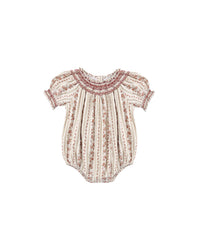Ada Romper | Floral Stripe