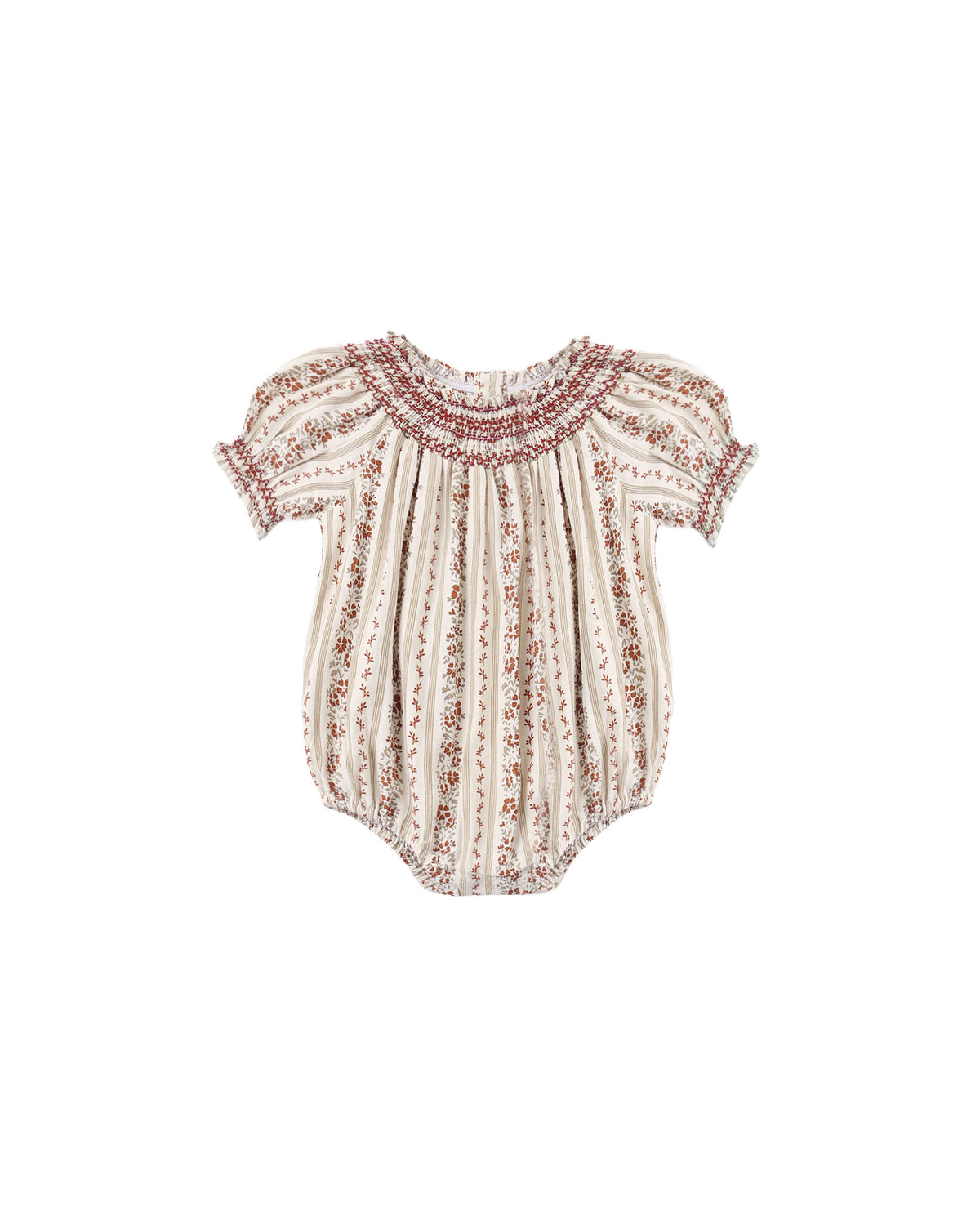 Ada Romper | Floral Stripe