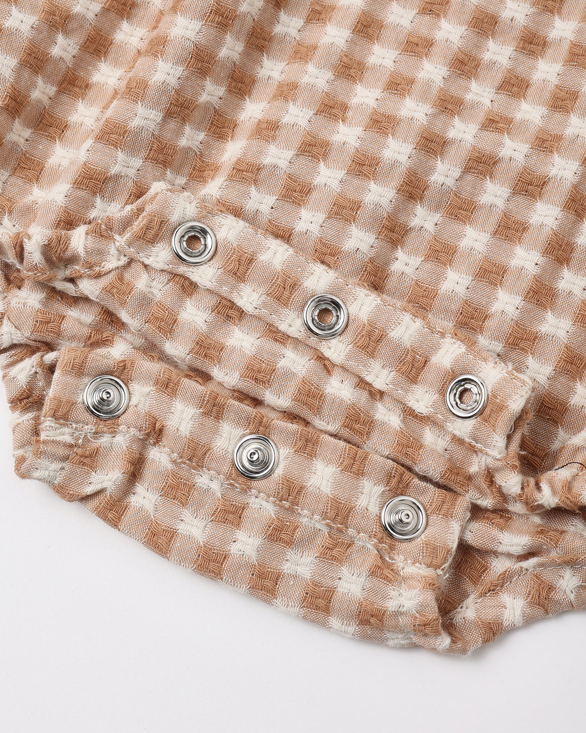 Colette Romper Fawn Gingham
