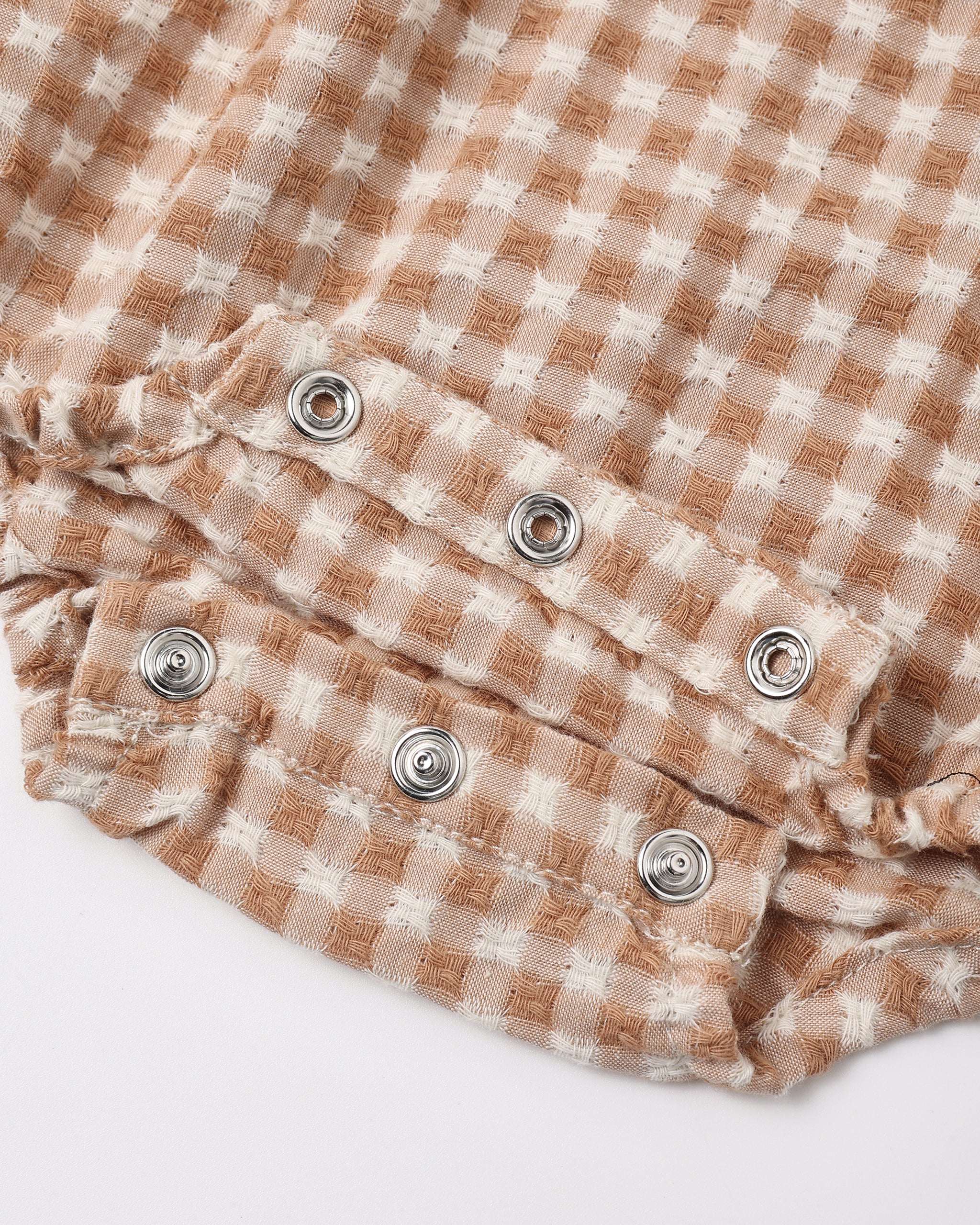Colette Romper Fawn Gingham