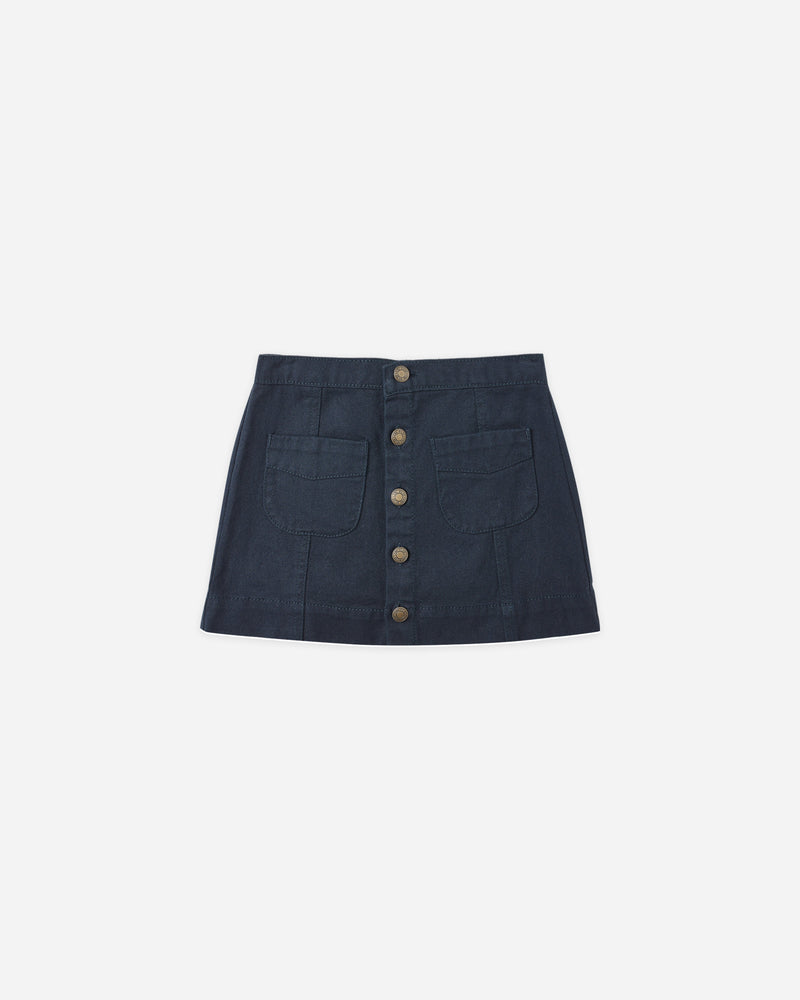 Denver Mini Skirt || Indigo Denim