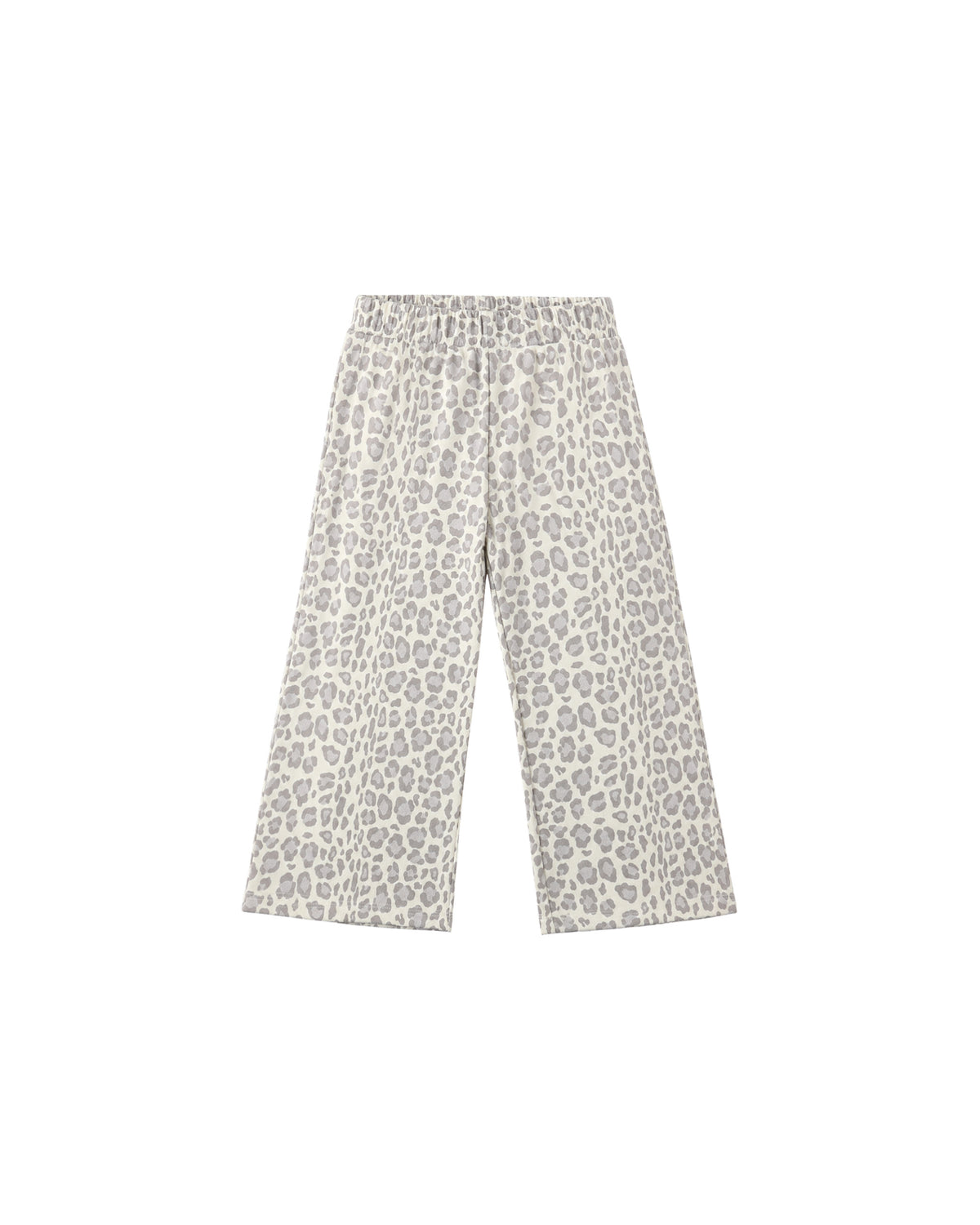 Wide Leg Sweatpant Blue Leopard