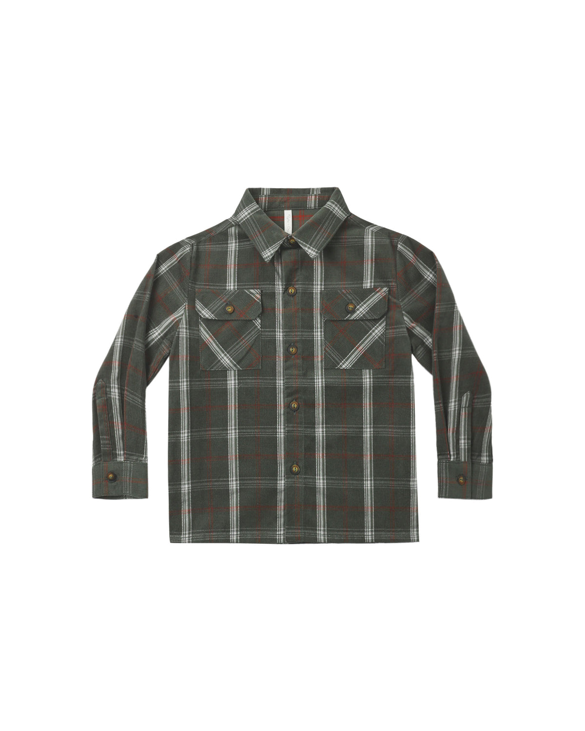 Pocketed Flannel Shirt Holiday Plaid