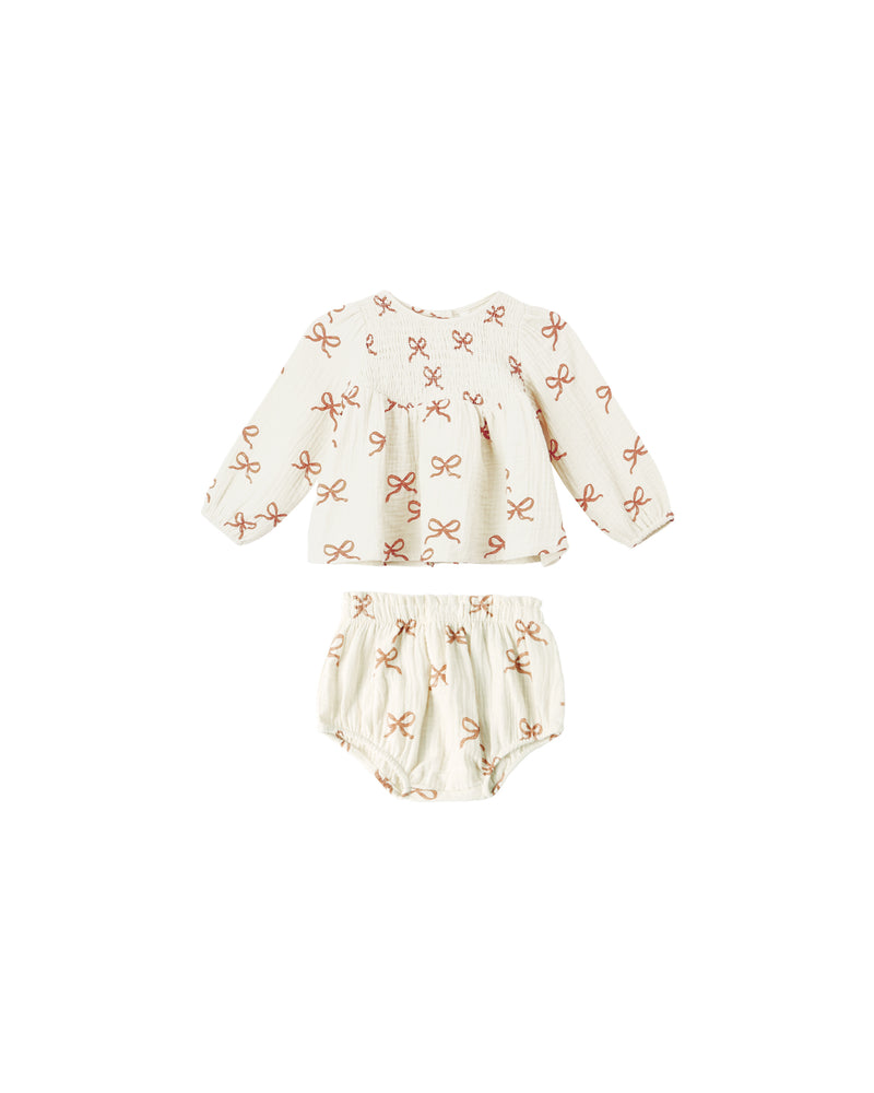 Sophia Top + Bloomer Set || Ruby Bows