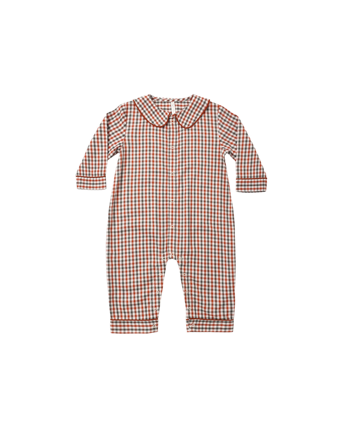 Baby Pajama Romper | Holiday Gingham