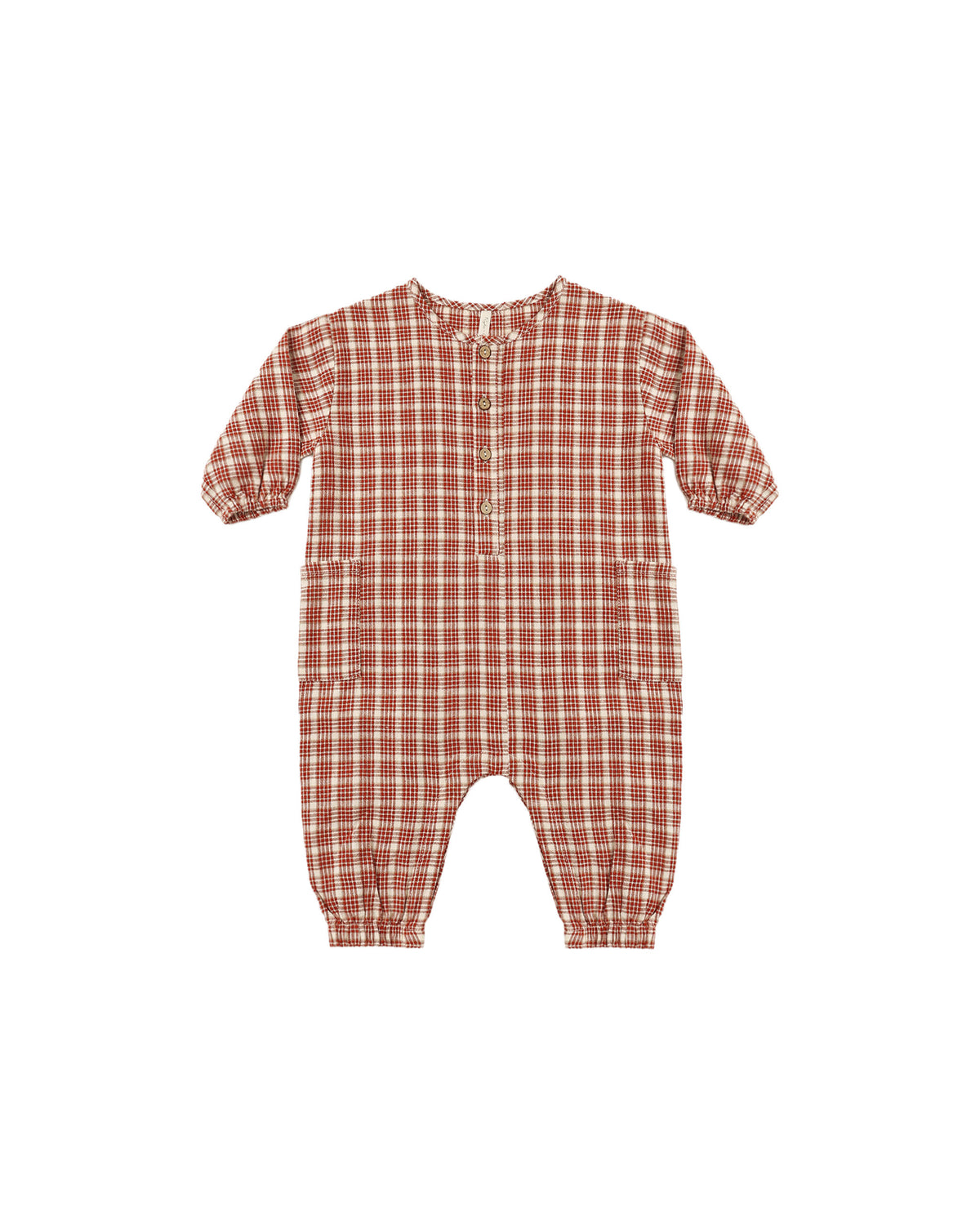 Relaxed Woven Jumpsuit | Vintage Plaid