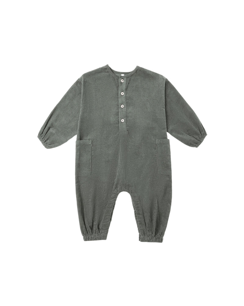 Relaxed Woven Jumpsuit || Evergreen