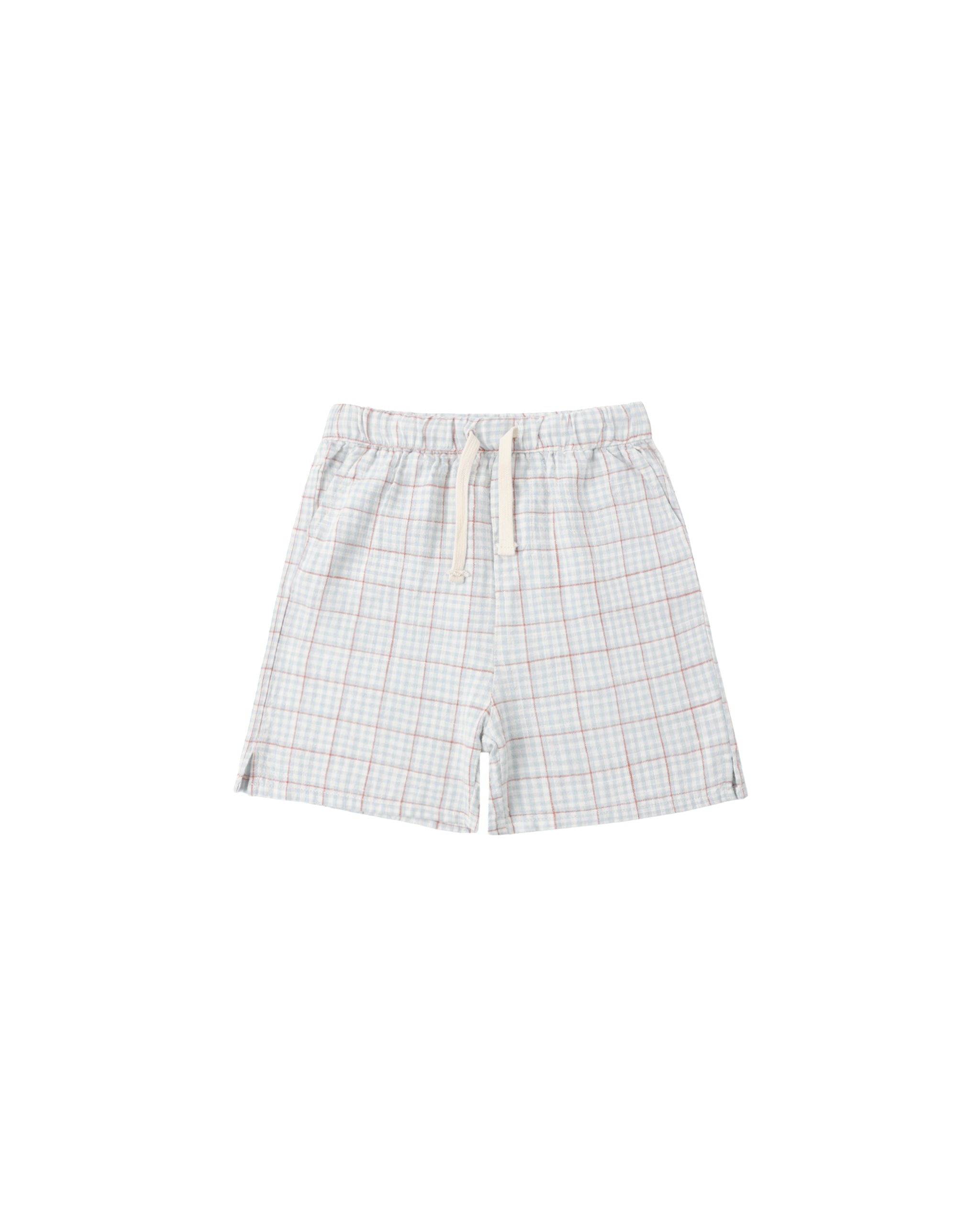 Perry Short || Light Blue Plaid