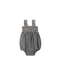 Julia Romper || Black Check