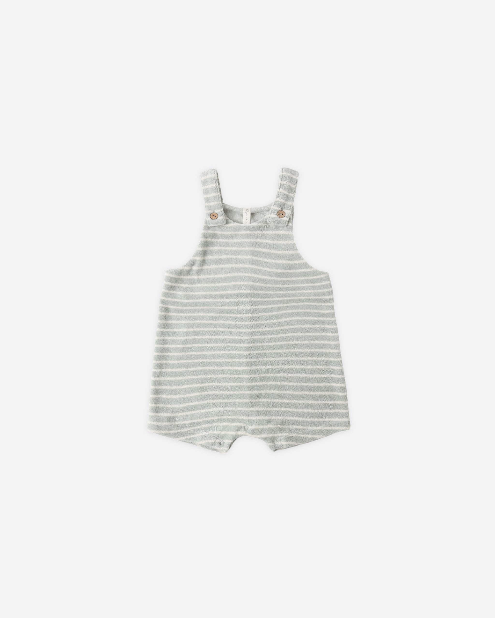 Gio Romper || Seafoam Terry Stripe