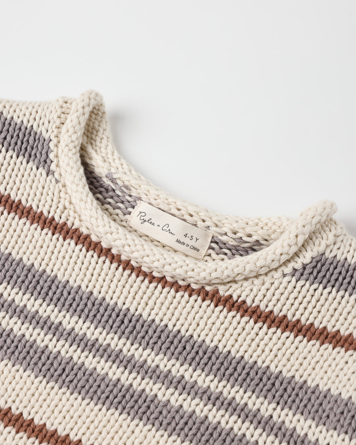 Jacques Sweater Dusty Blue Stripe