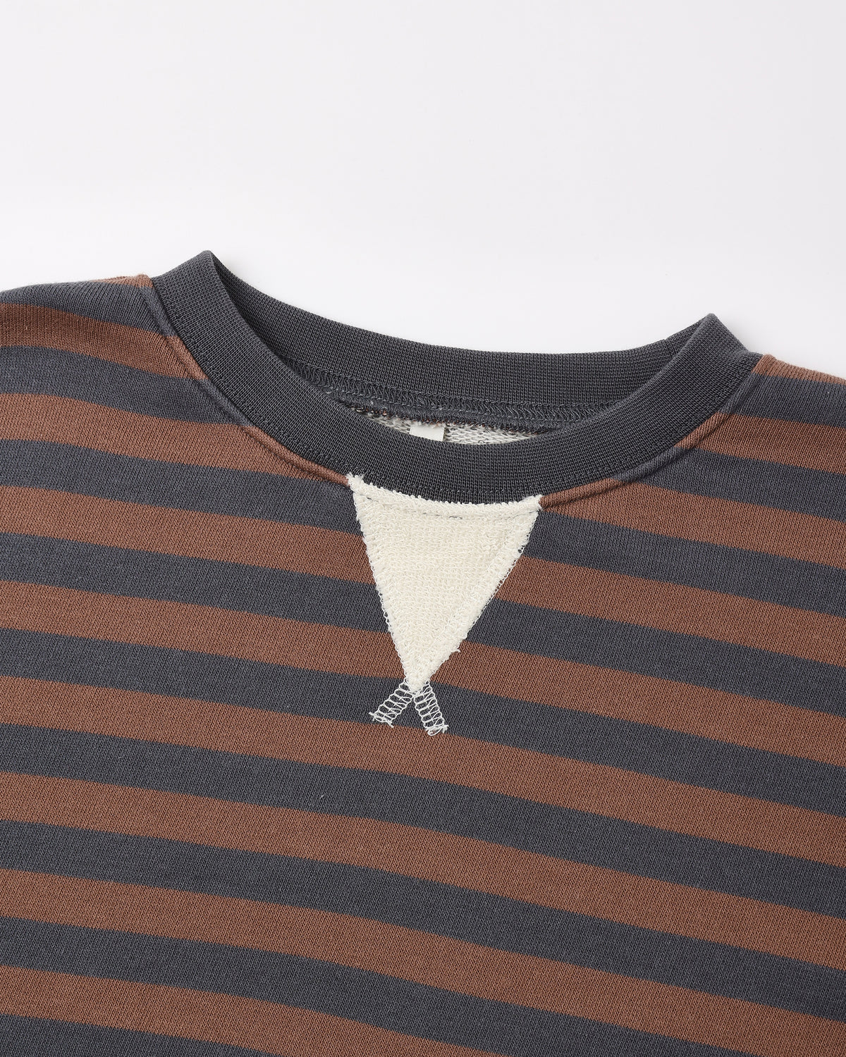 Oversized Crew Mulberry Stripe