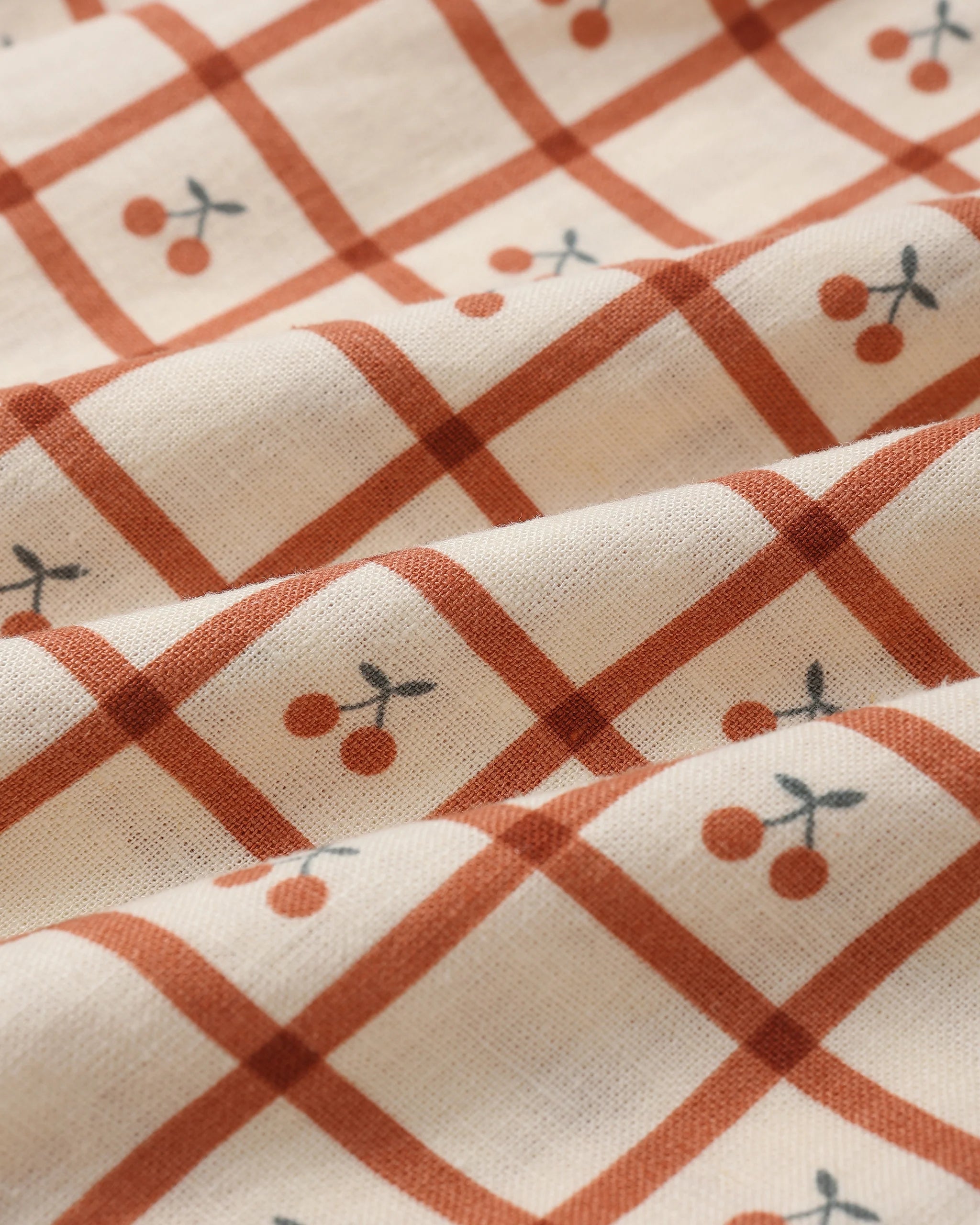 Collared Babydoll Dress || Cherry Check