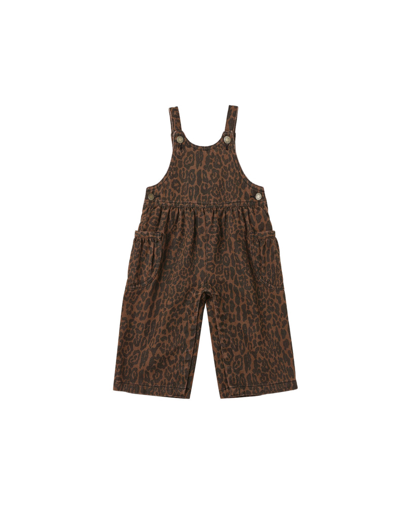 Wide Leg Overall || Leopard