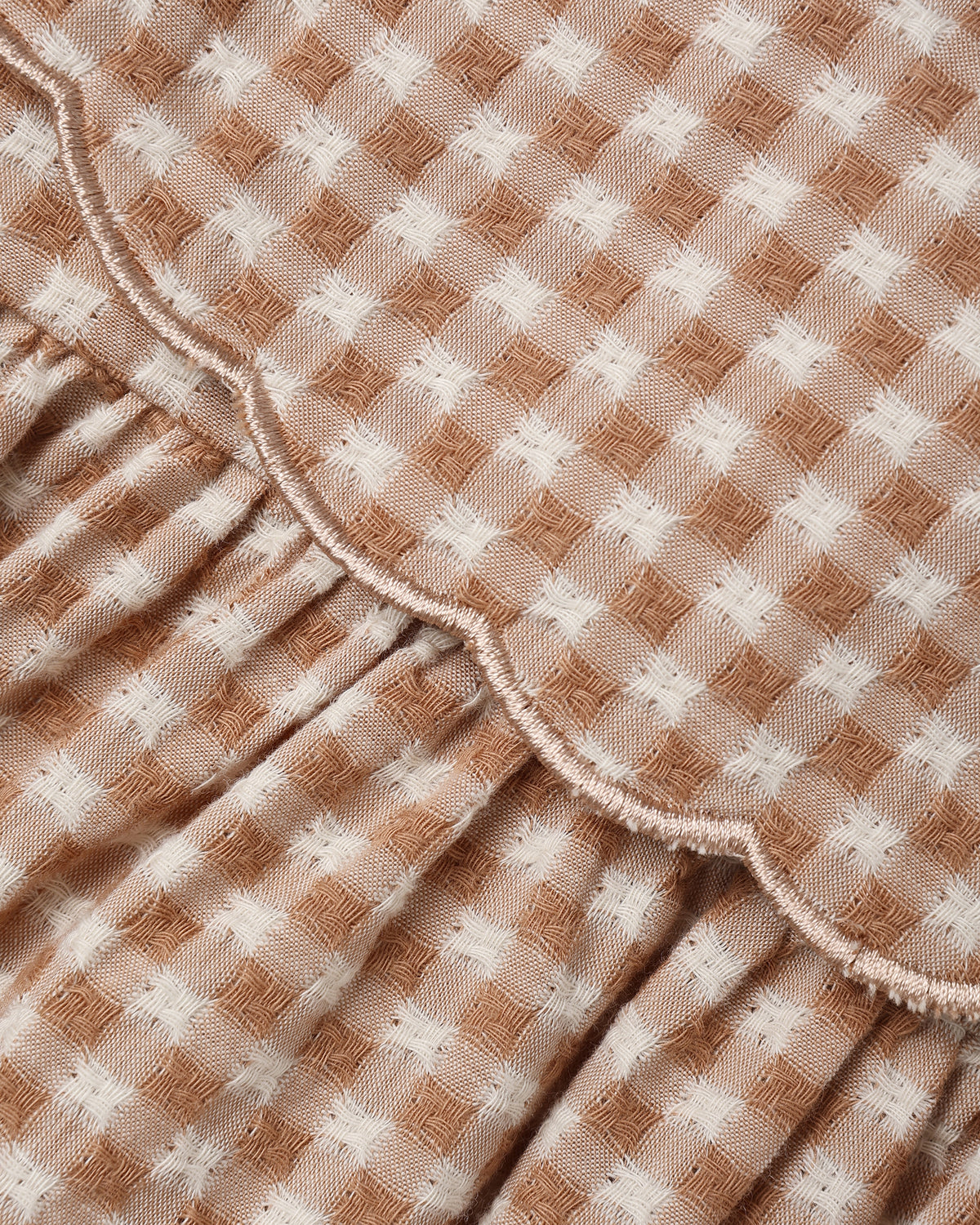 Collette Mini Dress Fawn Gingham