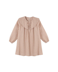 Collette Mini Dress Fawn Gingham