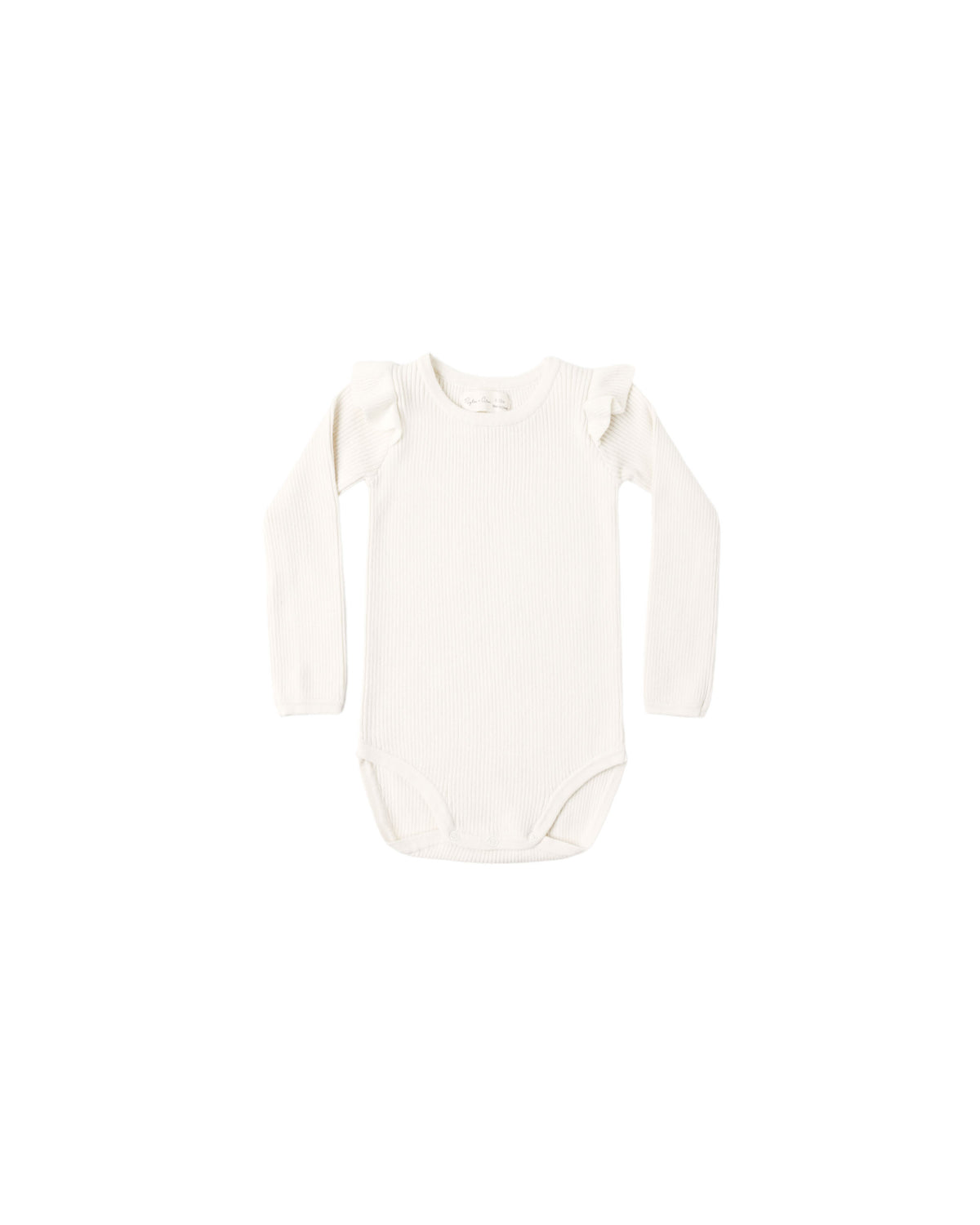 Shoulder Ruffle Bodysuit Natural