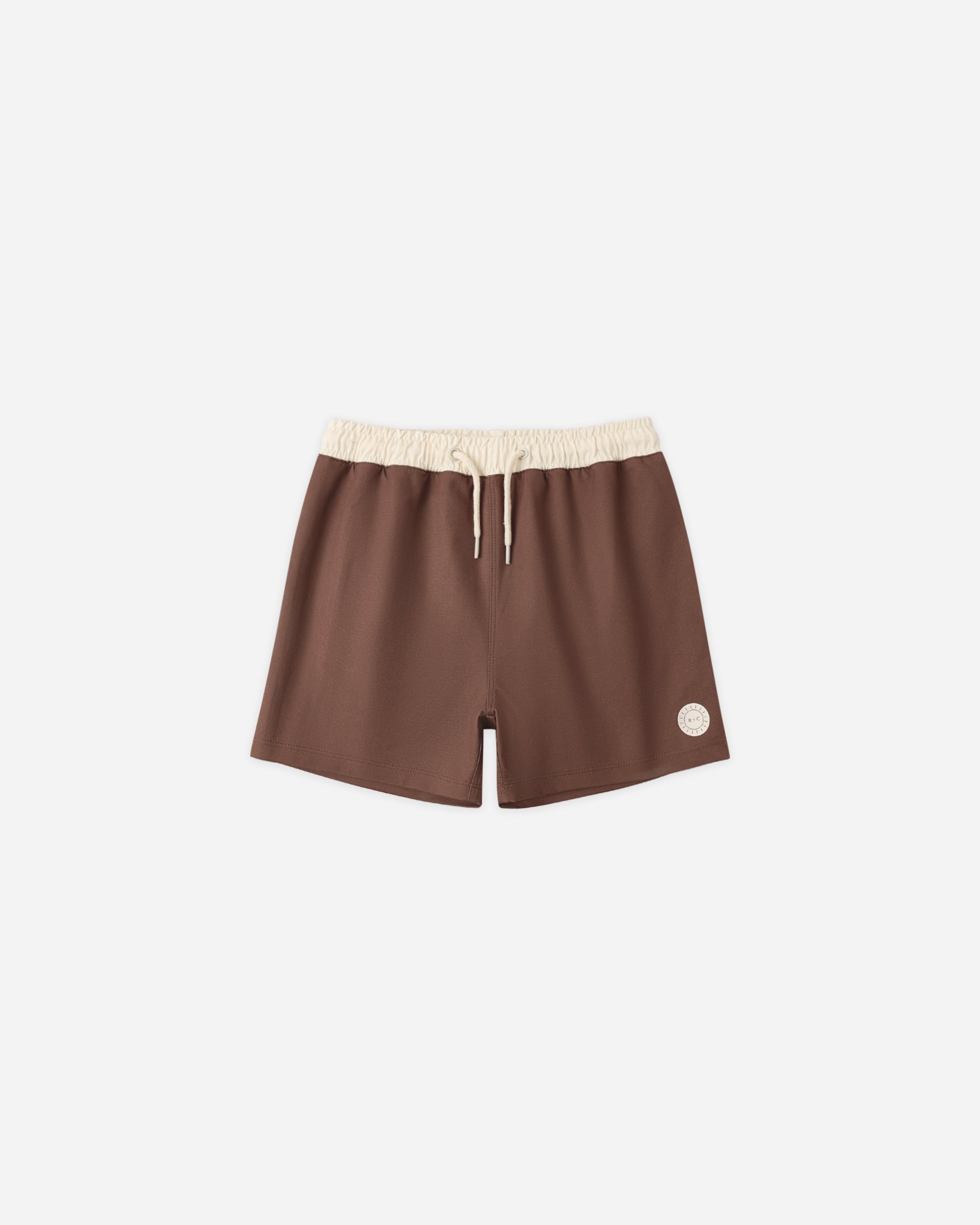 Paneled Boardshort || Chocolate