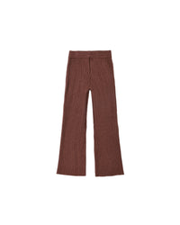 Flare Rib Knit Pant Mulberry