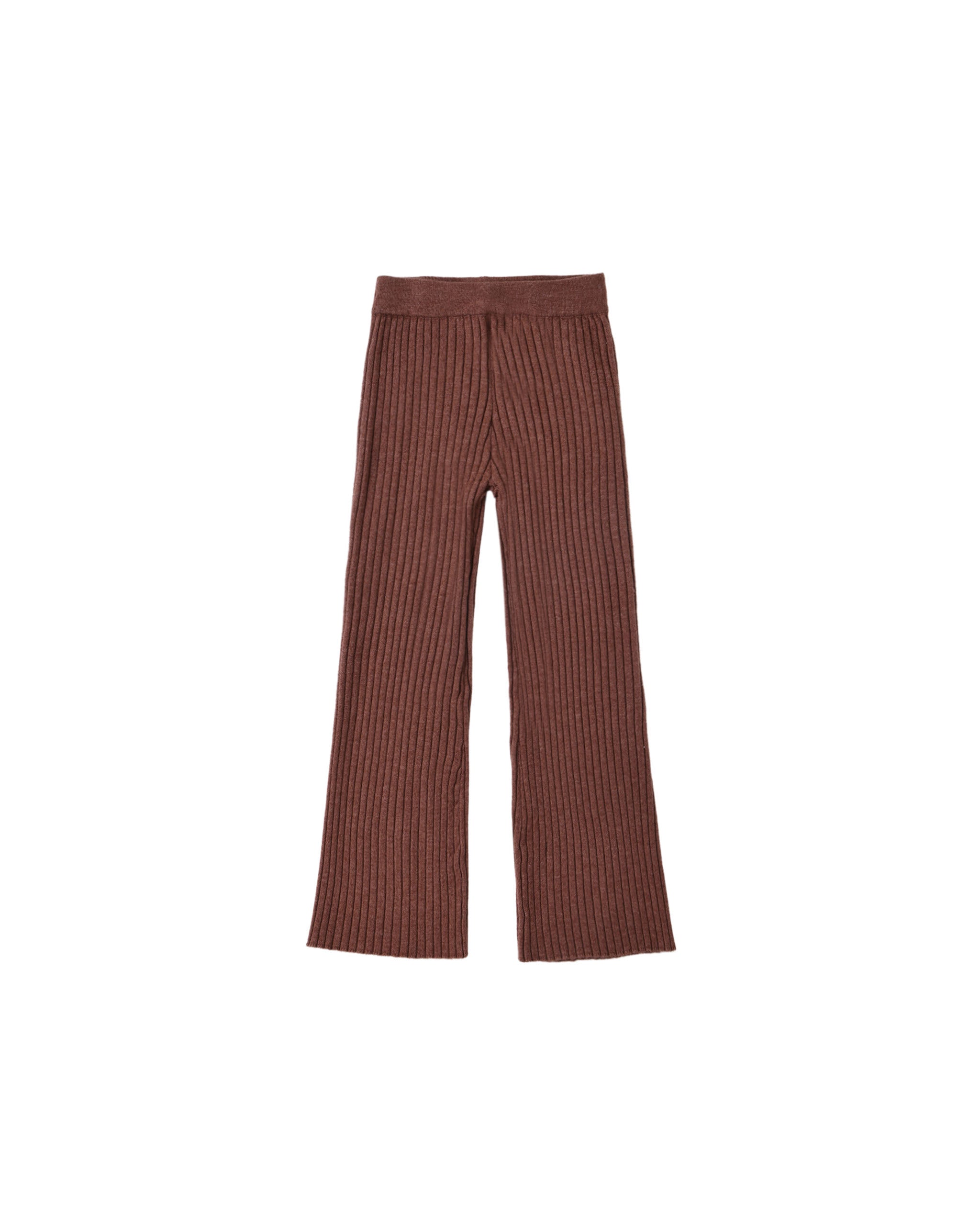 Flare Rib Knit Pant Mulberry