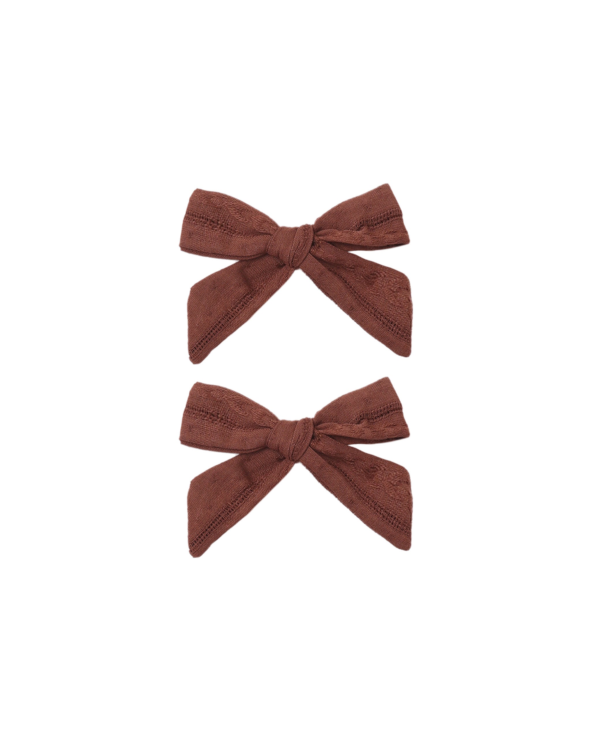 Bows, Set Of 2 Mulberry