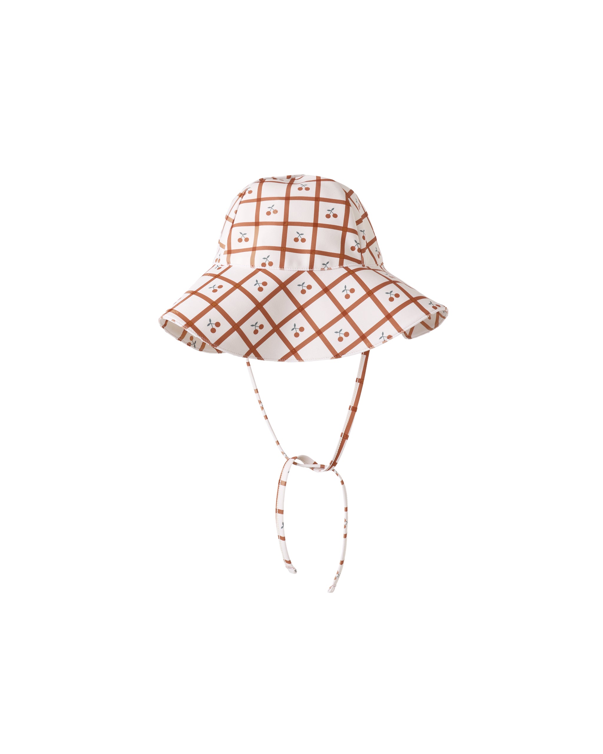 Floppy Swim Hat || Cherry Check