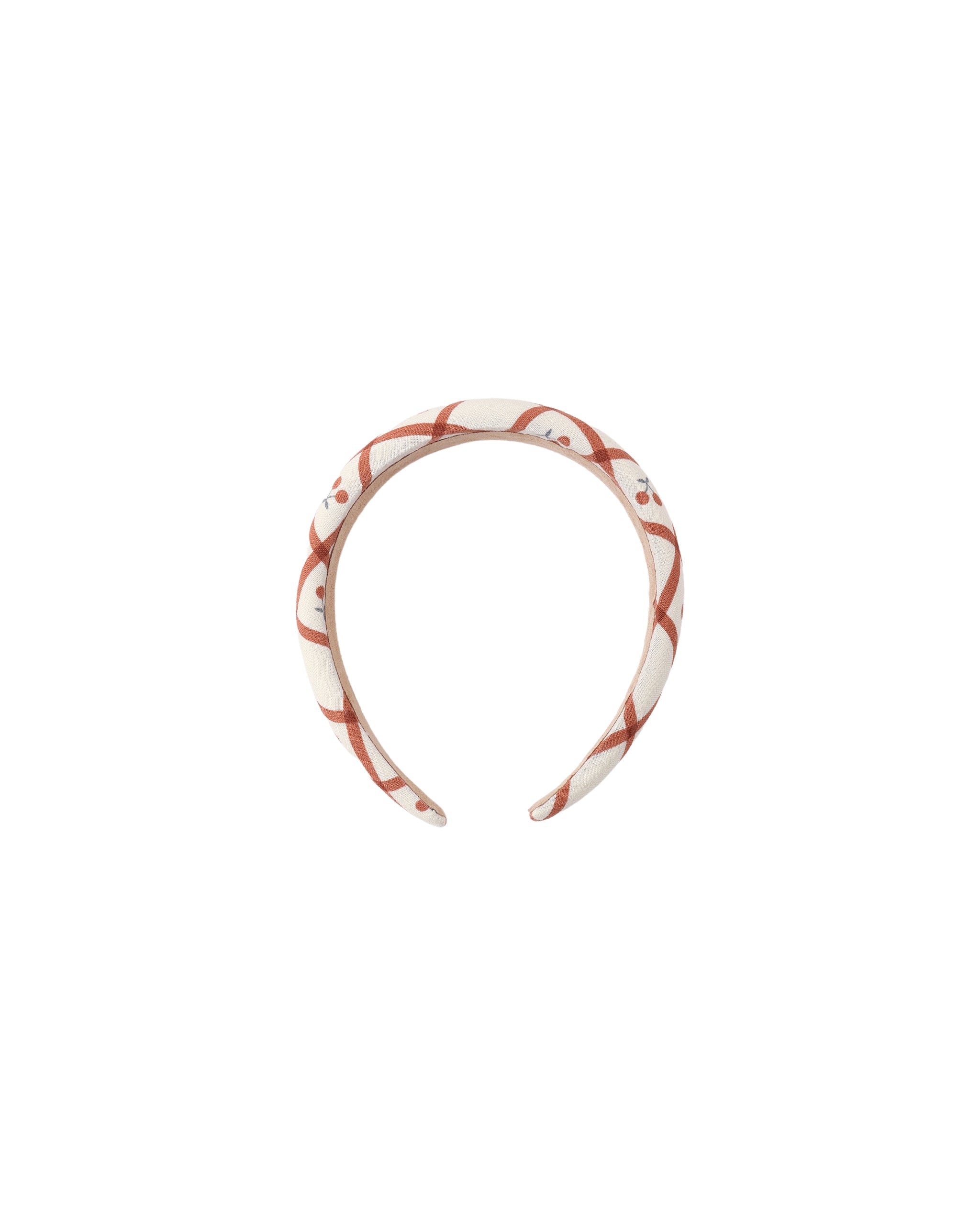 Padded Headband || Cherry Check