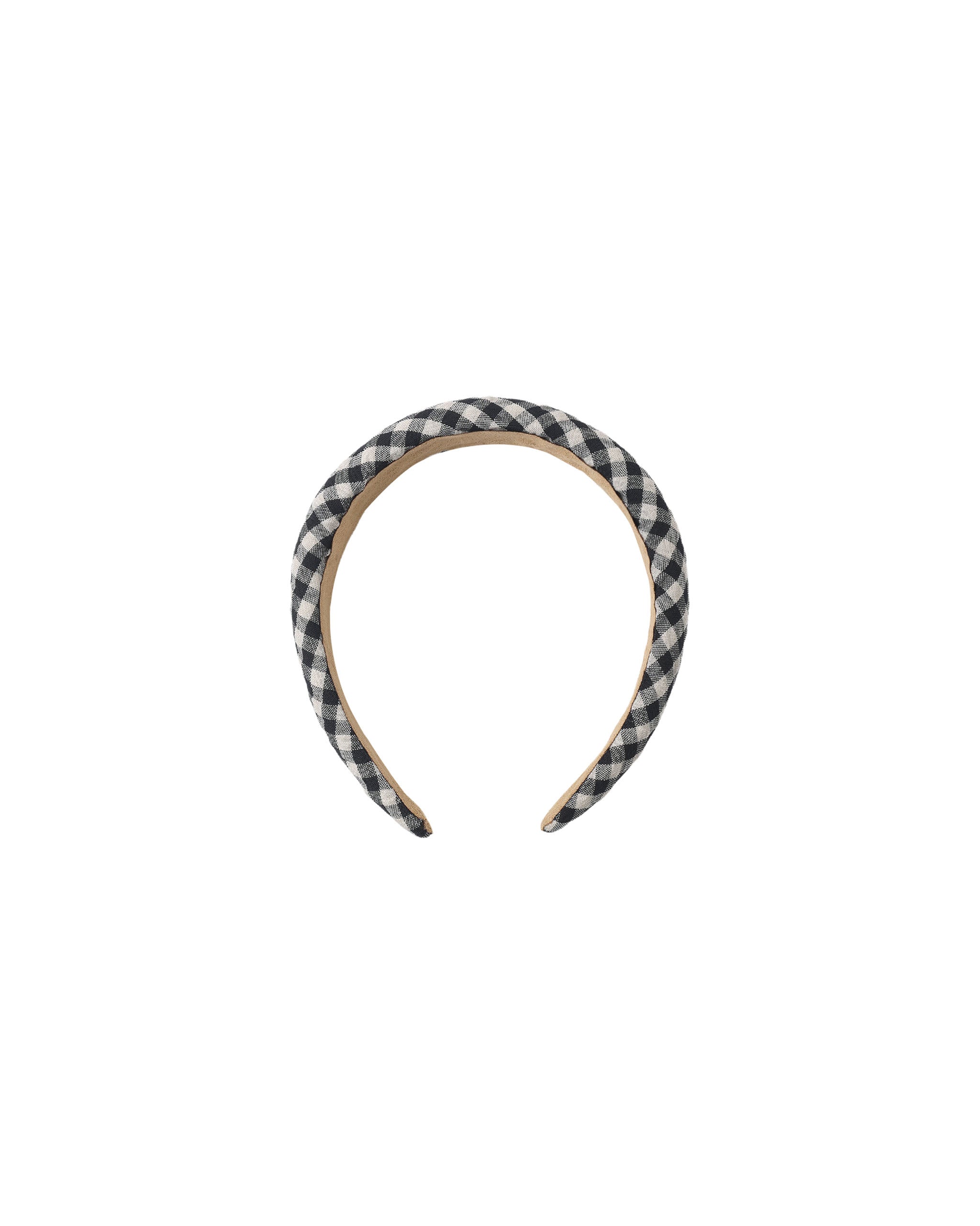 Padded Headband || Black Check