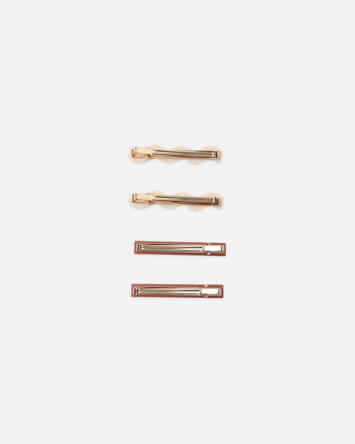 Wavy Clip Set Petal, Mulberry