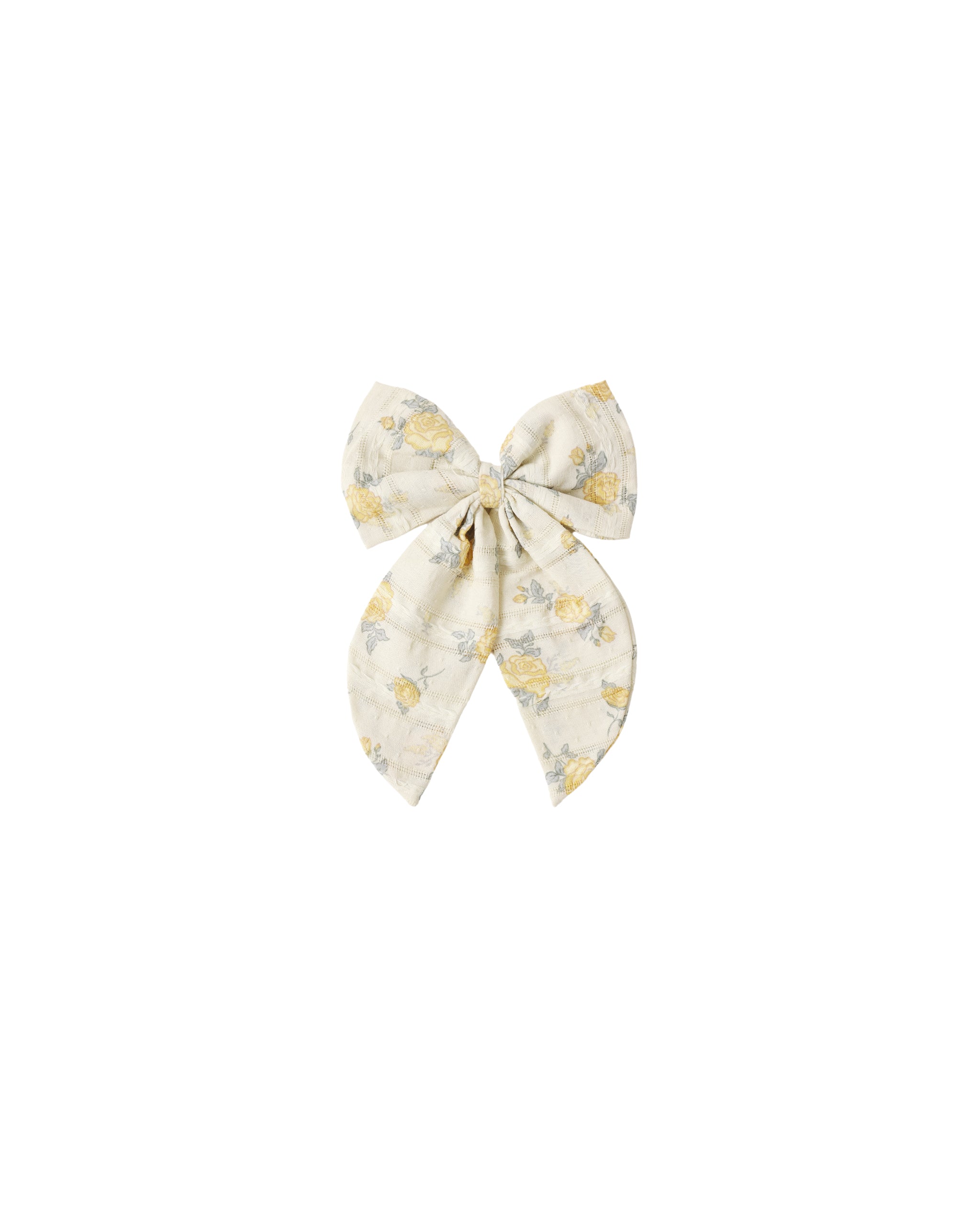 Oversized Bow || Lemon Ditsy Flower