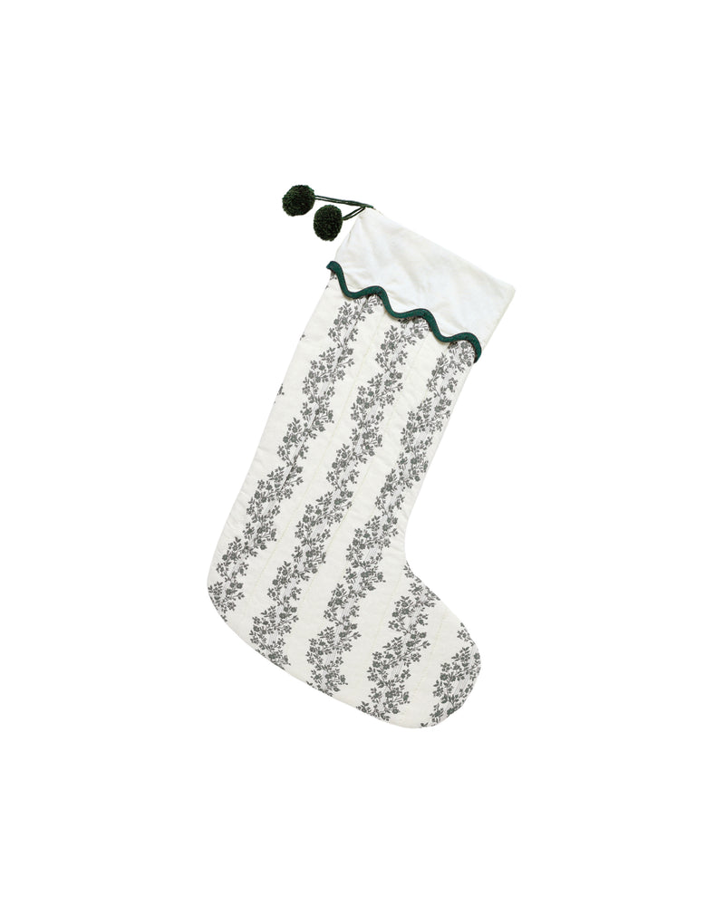 Christmas Stocking || Green Vines