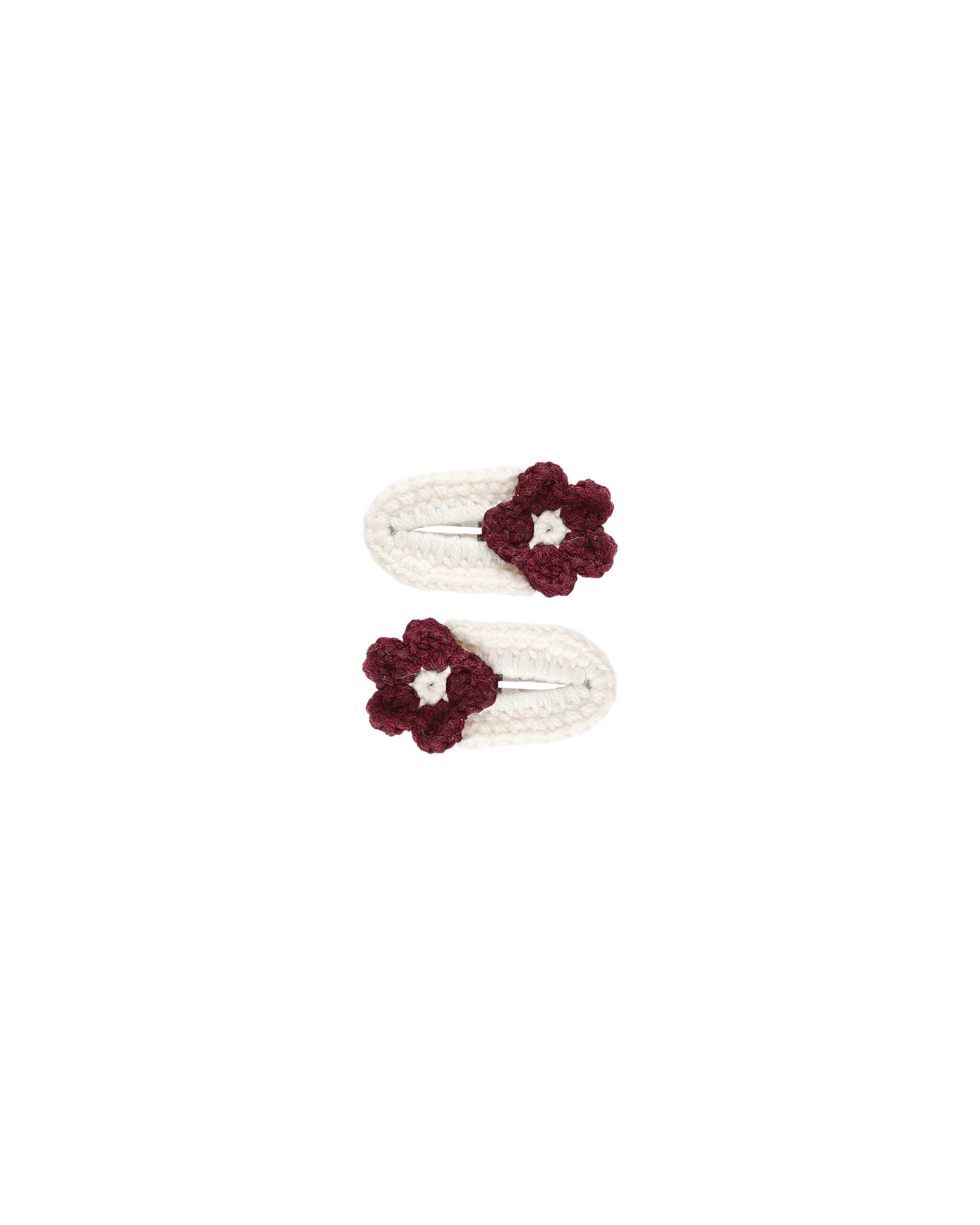 Crochet Clips | Burgundy