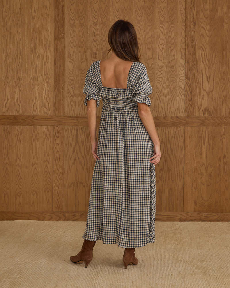 Birdie Dress || Navy Check