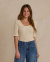 Scallop Tee | Natural