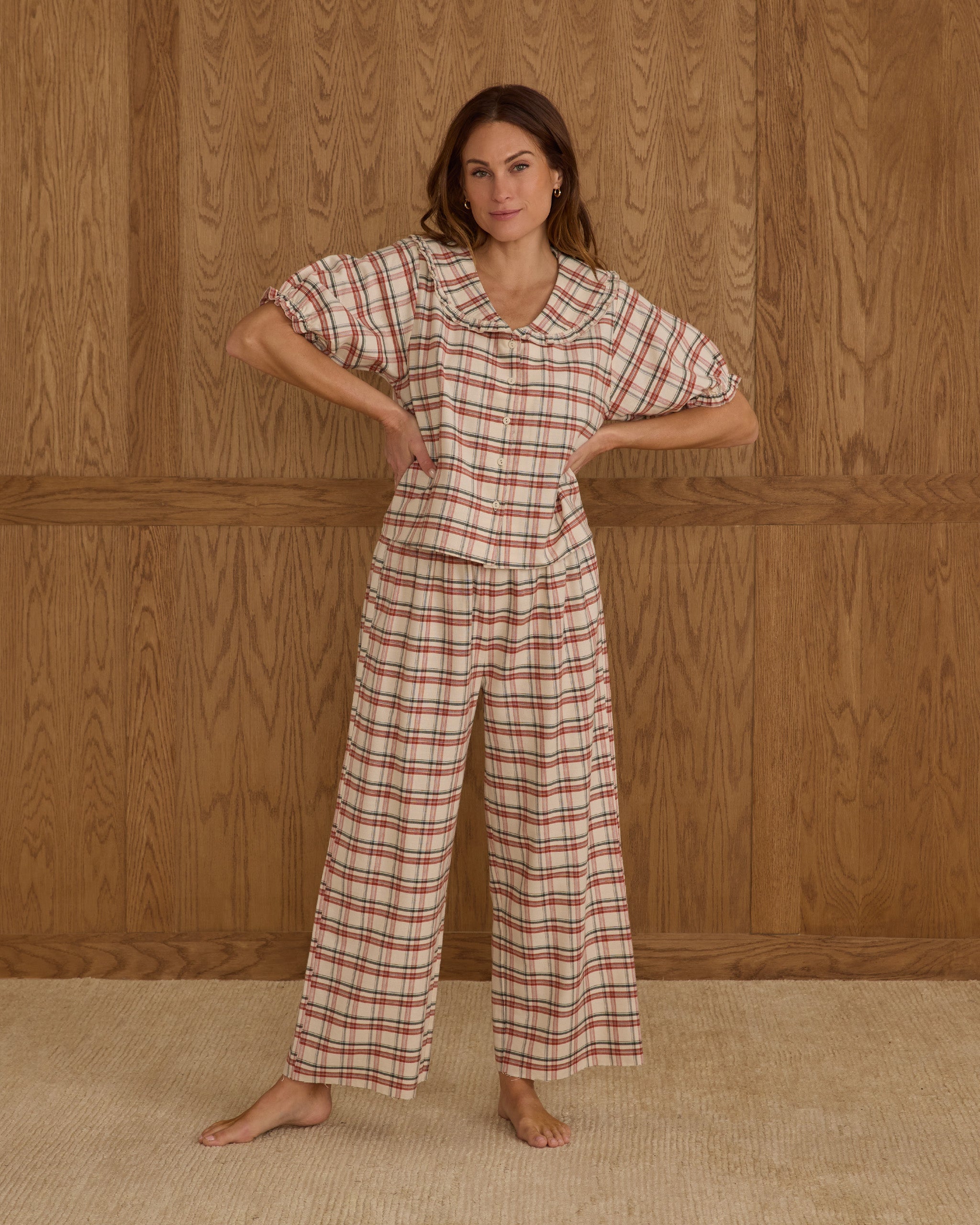Ruffle Pajamas || Holiday Flannel