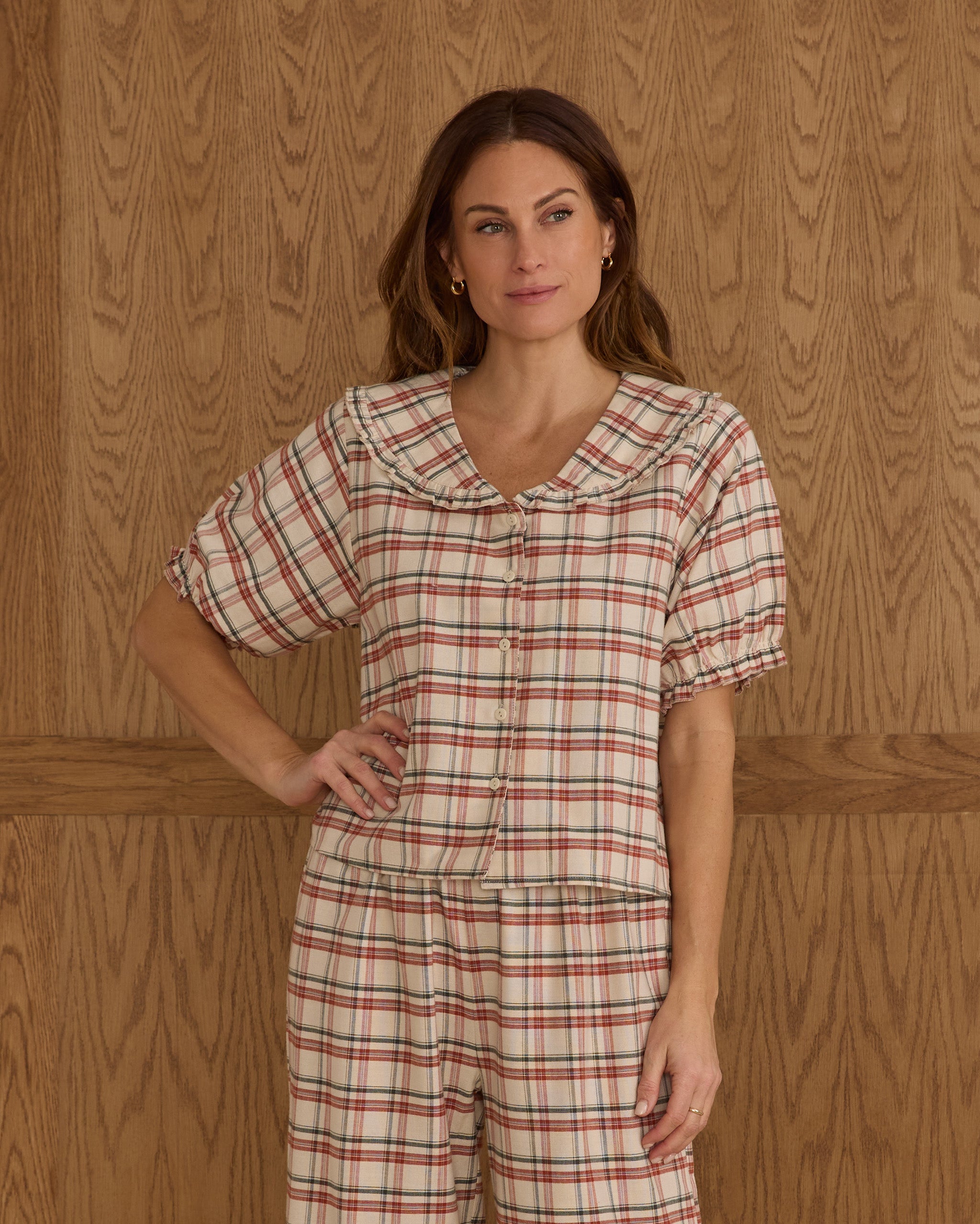 Ruffle Pajamas || Holiday Flannel