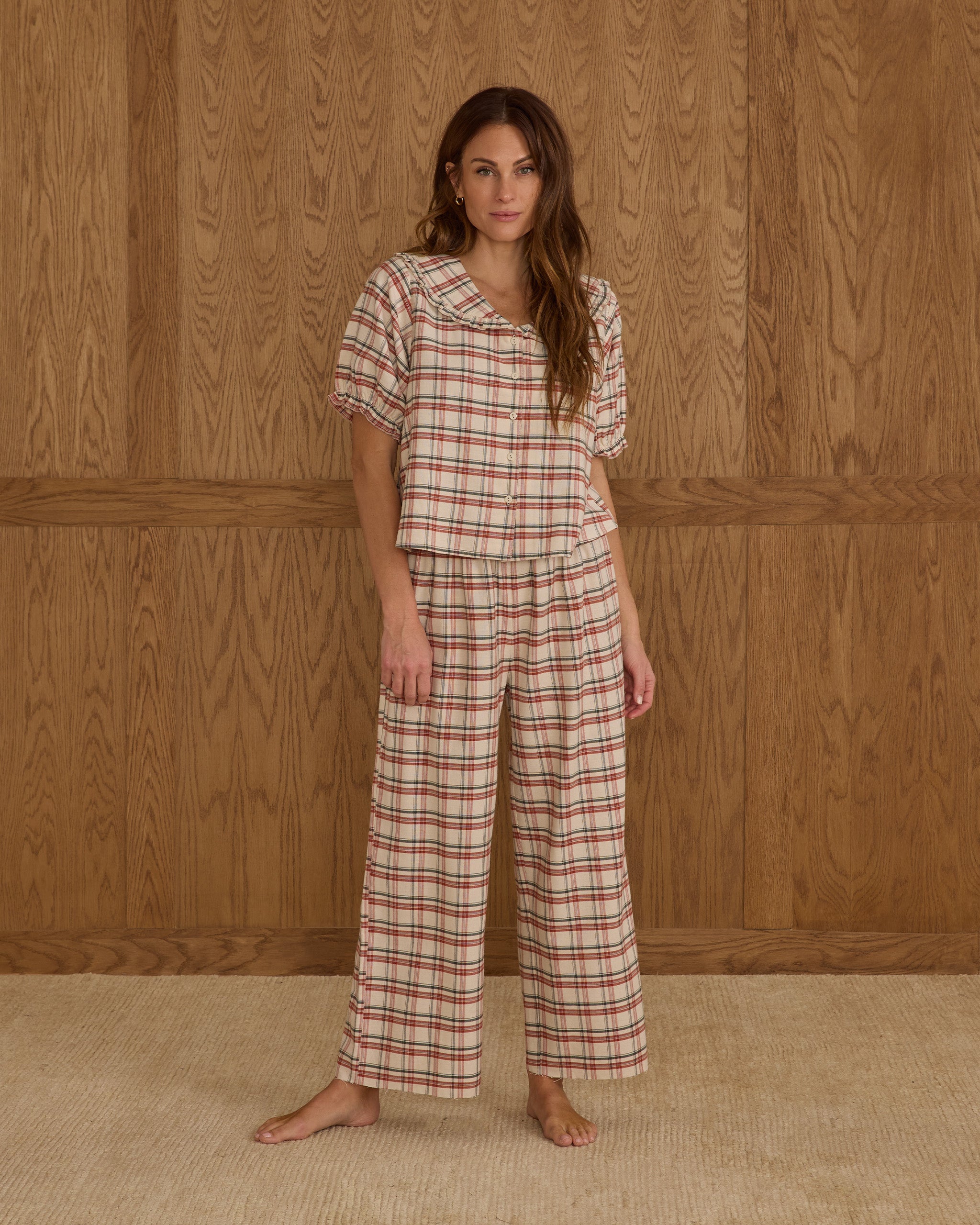 Ruffle Pajamas || Holiday Flannel