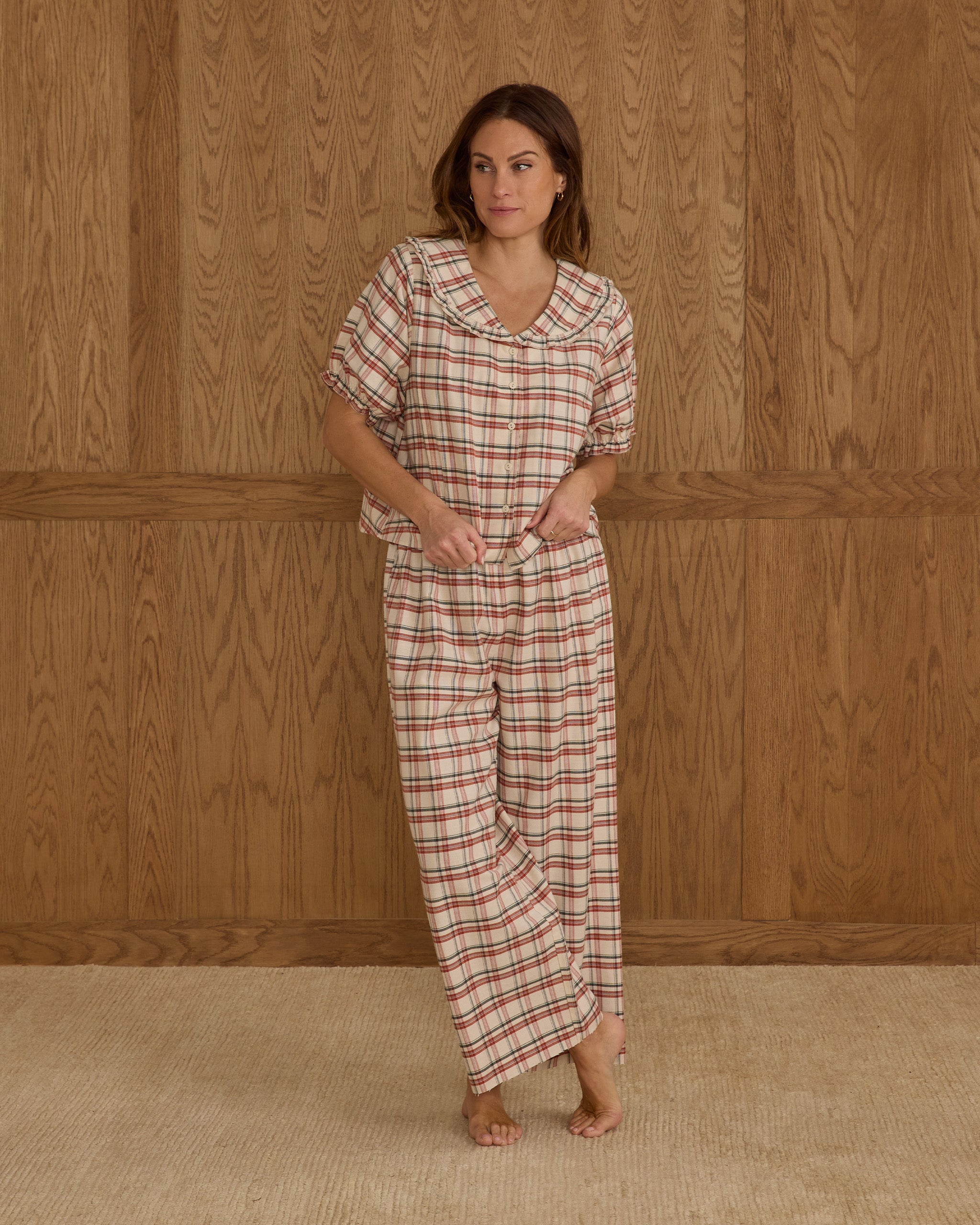 Ruffle Pajamas || Holiday Flannel
