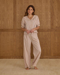 Ruffle Pajamas || Candy Cane Stripe