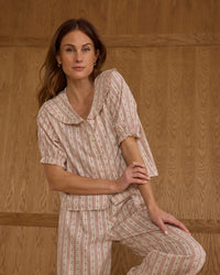 Ruffle Pajamas || Candy Cane Stripe