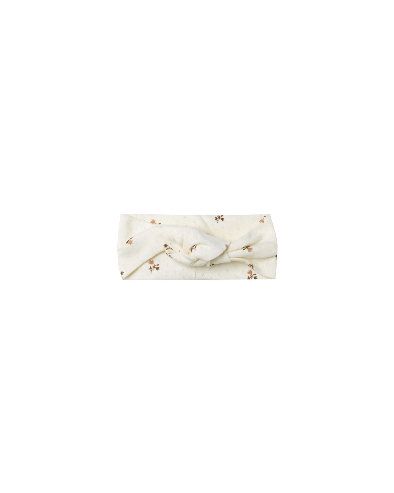knotted headband - rose fleur